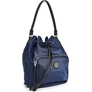 #127 NWT - Tory Burch Women's Virginia Bucket Bag, Royal Navy, Blue